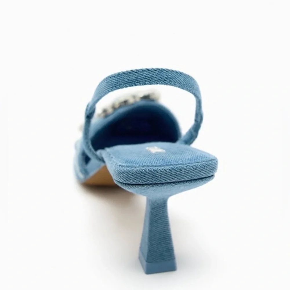 ZARA Denim Slingbacks - Price Firm - Picture 5 of 12
